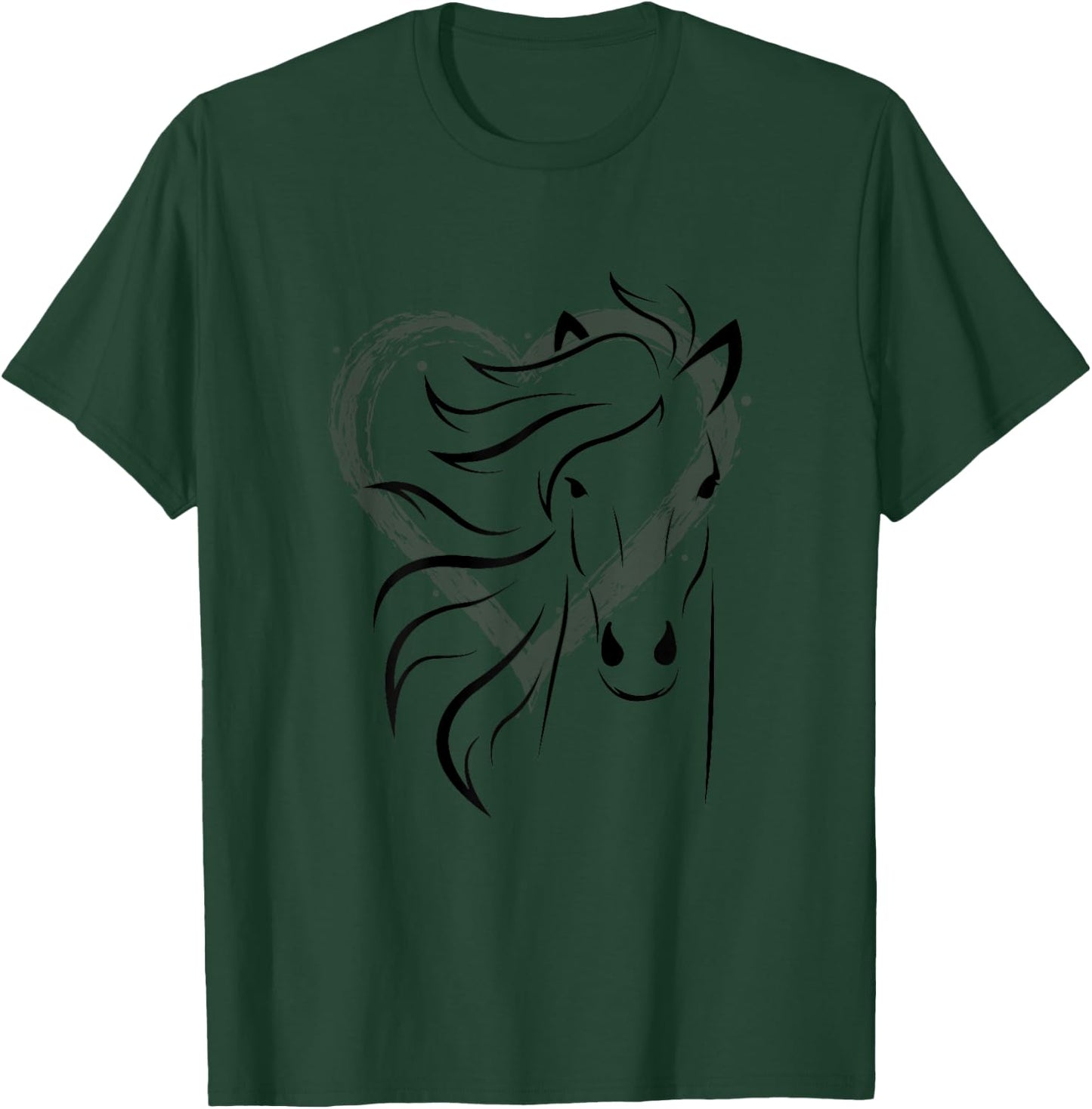 Women's horse for riders and horse lovers T-Shirt - T-Shirt | Forest