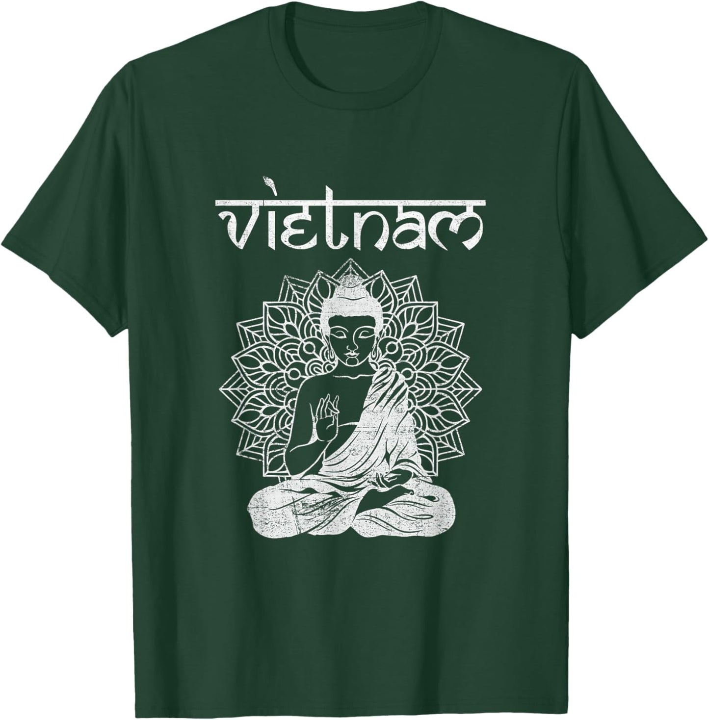 Vintage Vietnam Shirt Buddha Spiritual Saigon Hanoi T-Shirt - T-Shirt | Forest