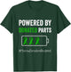 Powered By Donated Parts - Bone Marrow Transplant T-Shirt - T-Shirt | Forest