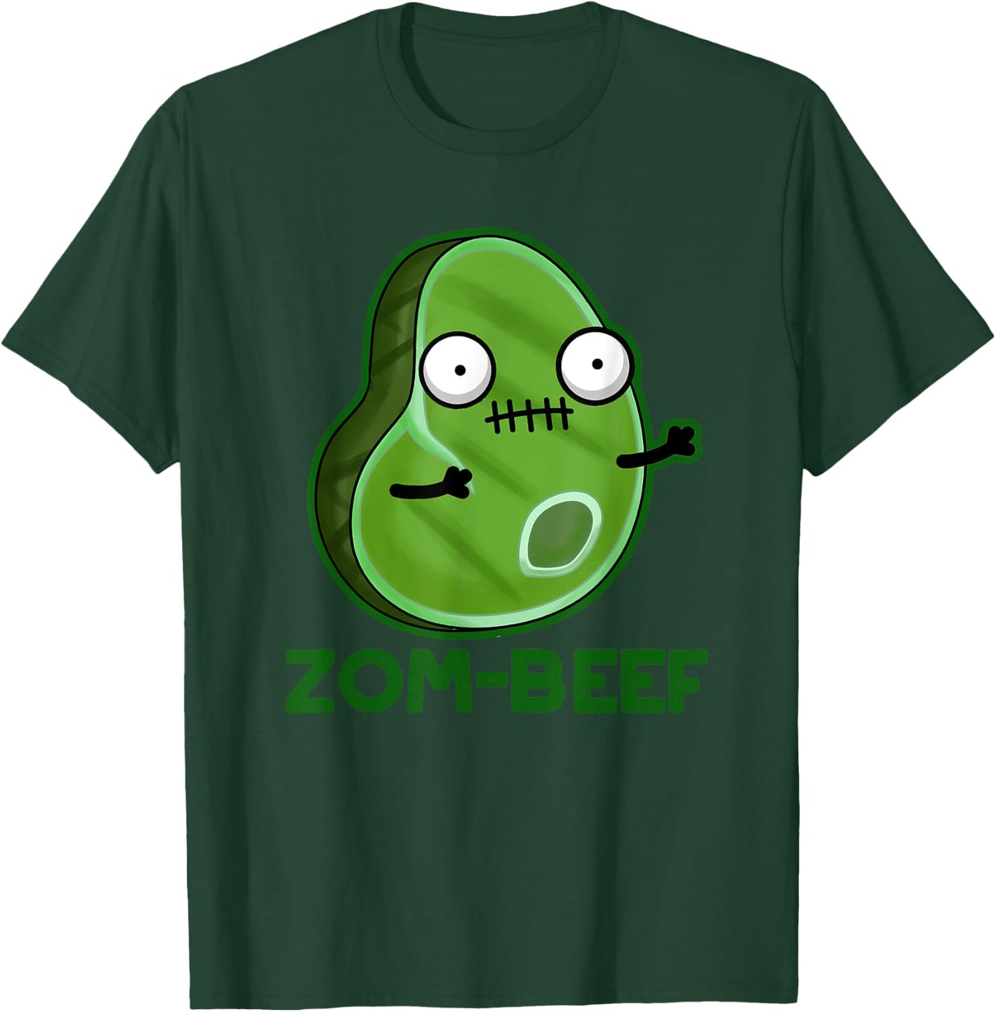 Zom-beef Funny Zombie Beef Pun T-Shirt - T-Shirt | Forest