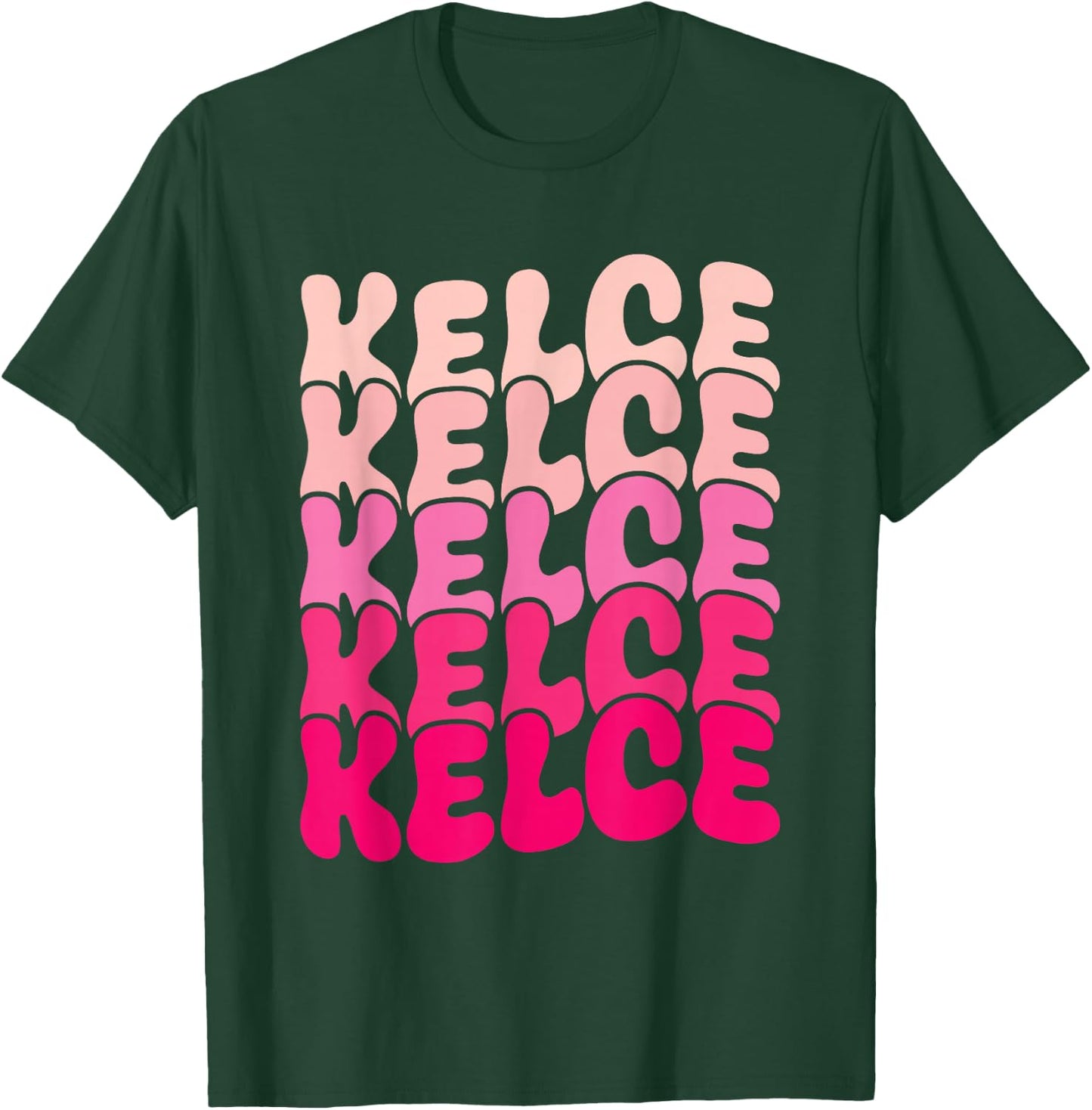 Kelce Vintage Personalized Name I Love Kelce T-Shirt - T-Shirt | Forest