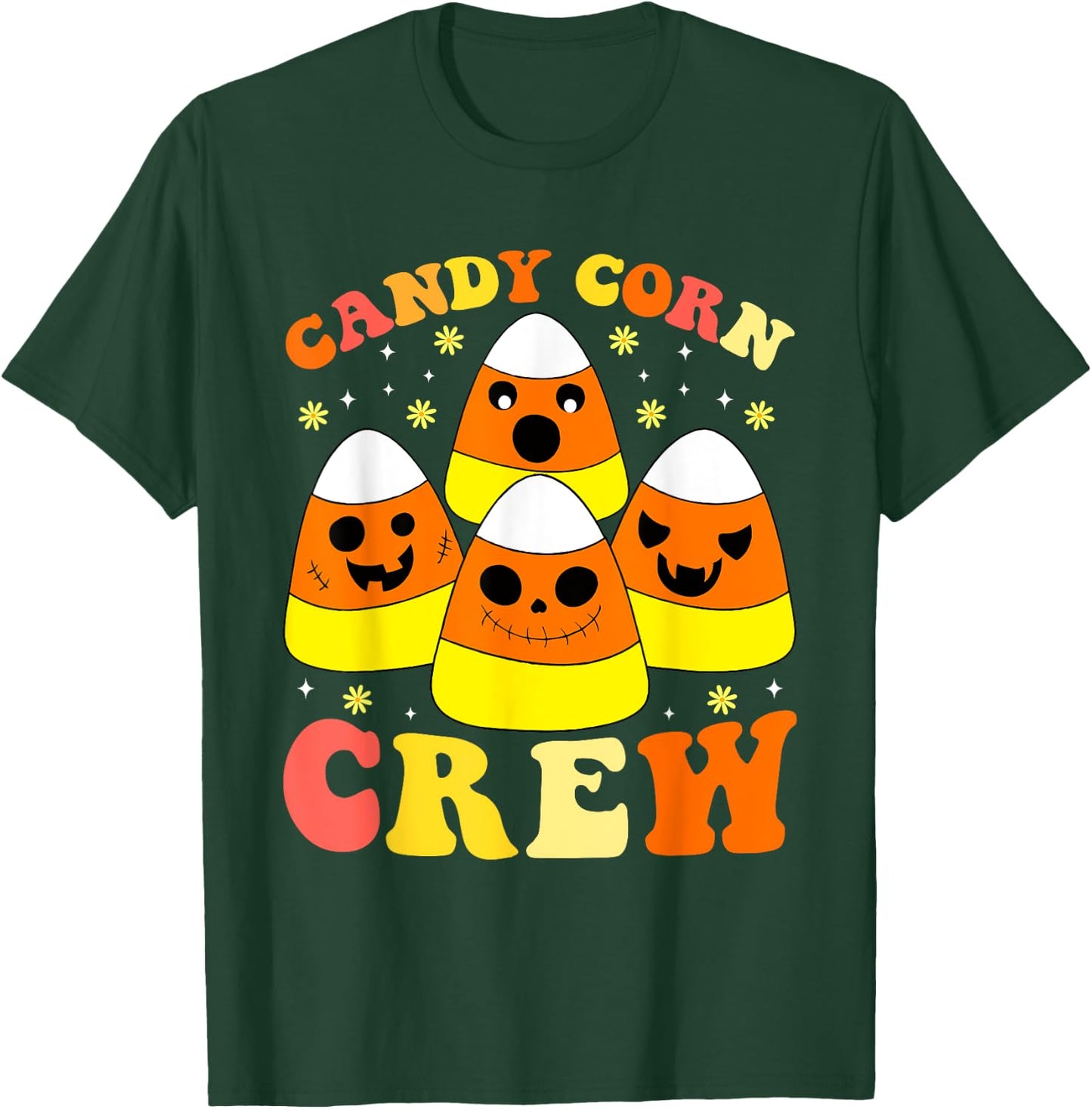 Halloween Candy Corn Squad Team Candy Corn Crew Halloween T-Shirt - T-Shirt | Forest
