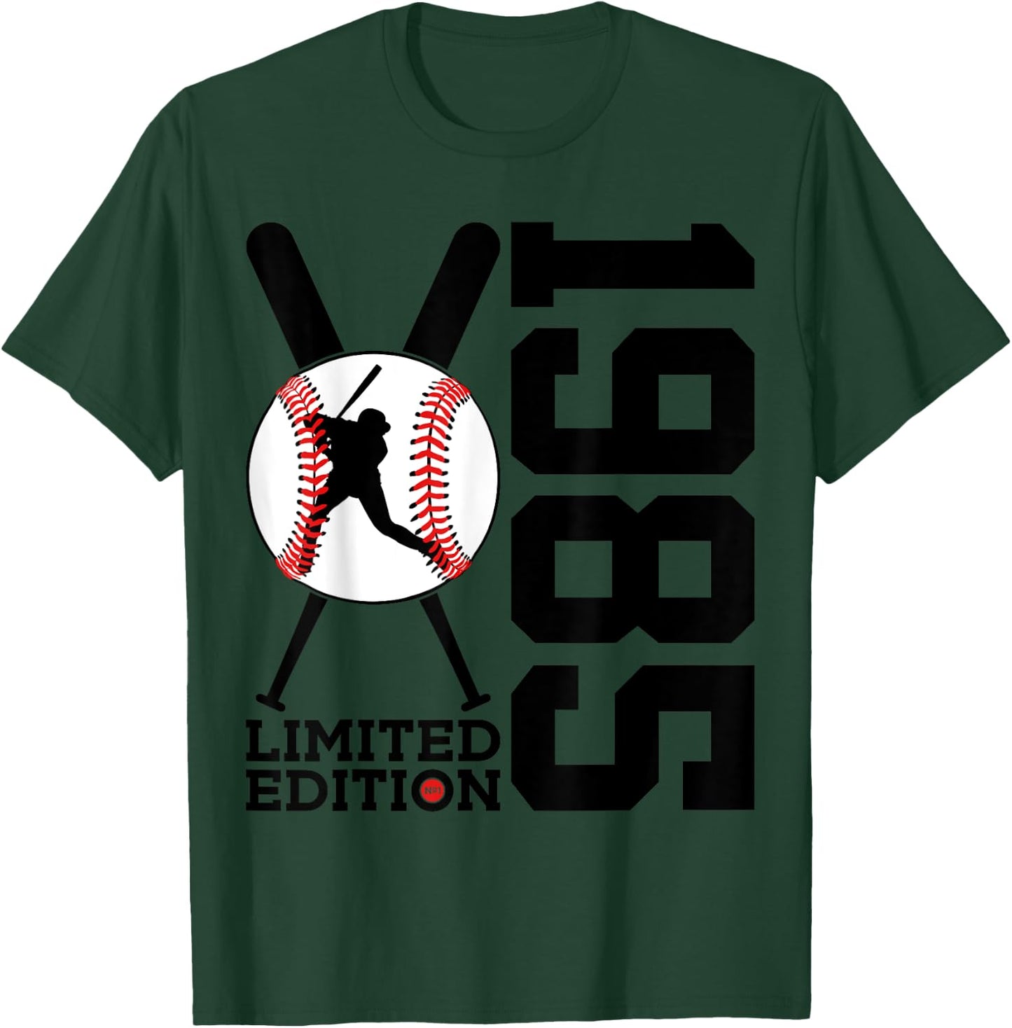 40th BIRTHDAY BASEBALL LIMITED EDITION 1985 T-Shirt - T-Shirt | Forest