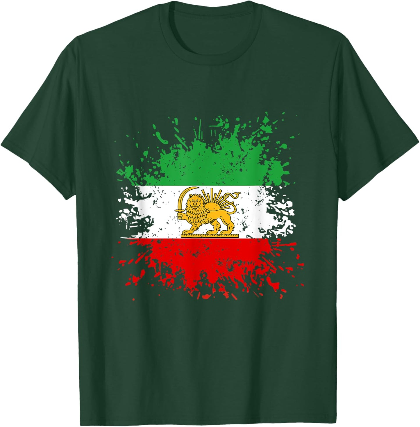 Iran Lion Sun Flag,Iran,Persian,Flag of Iran. T-Shirt - T-Shirt | Forest