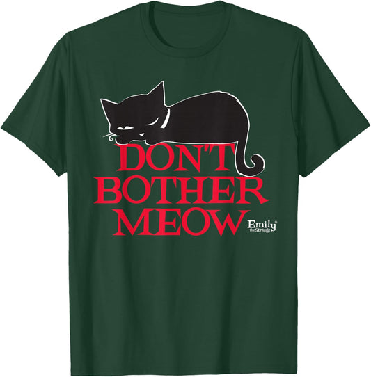 Emily The Strange Don't Bother MEow T-Shirt - T-Shirt | Forest