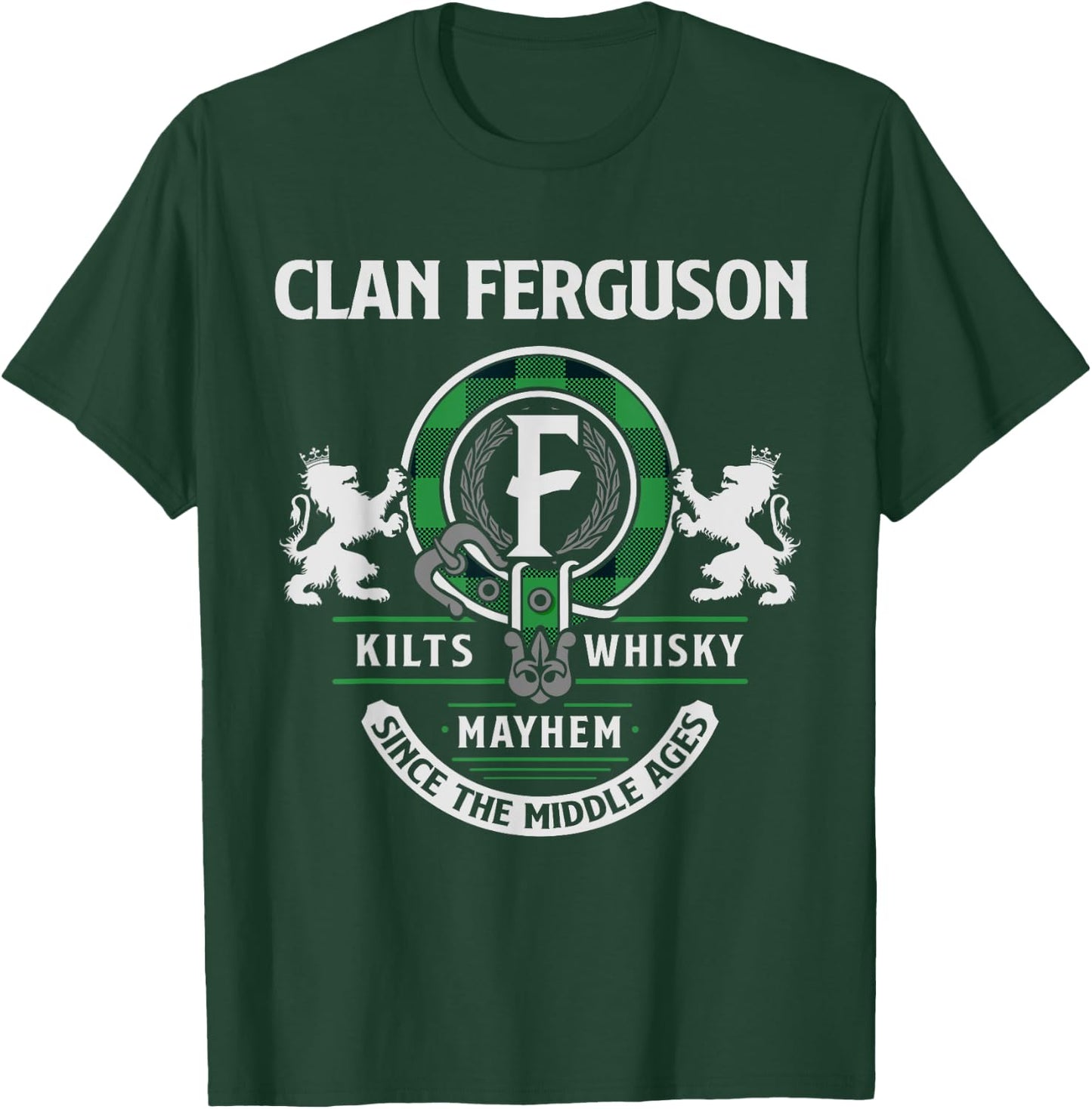 Clan Ferguson Scottish Surname Family Highland Games T-Shirt - T-Shirt | Forest