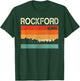 Rockford Illinois Town Skyline T-Shirt - T-Shirt | Forest