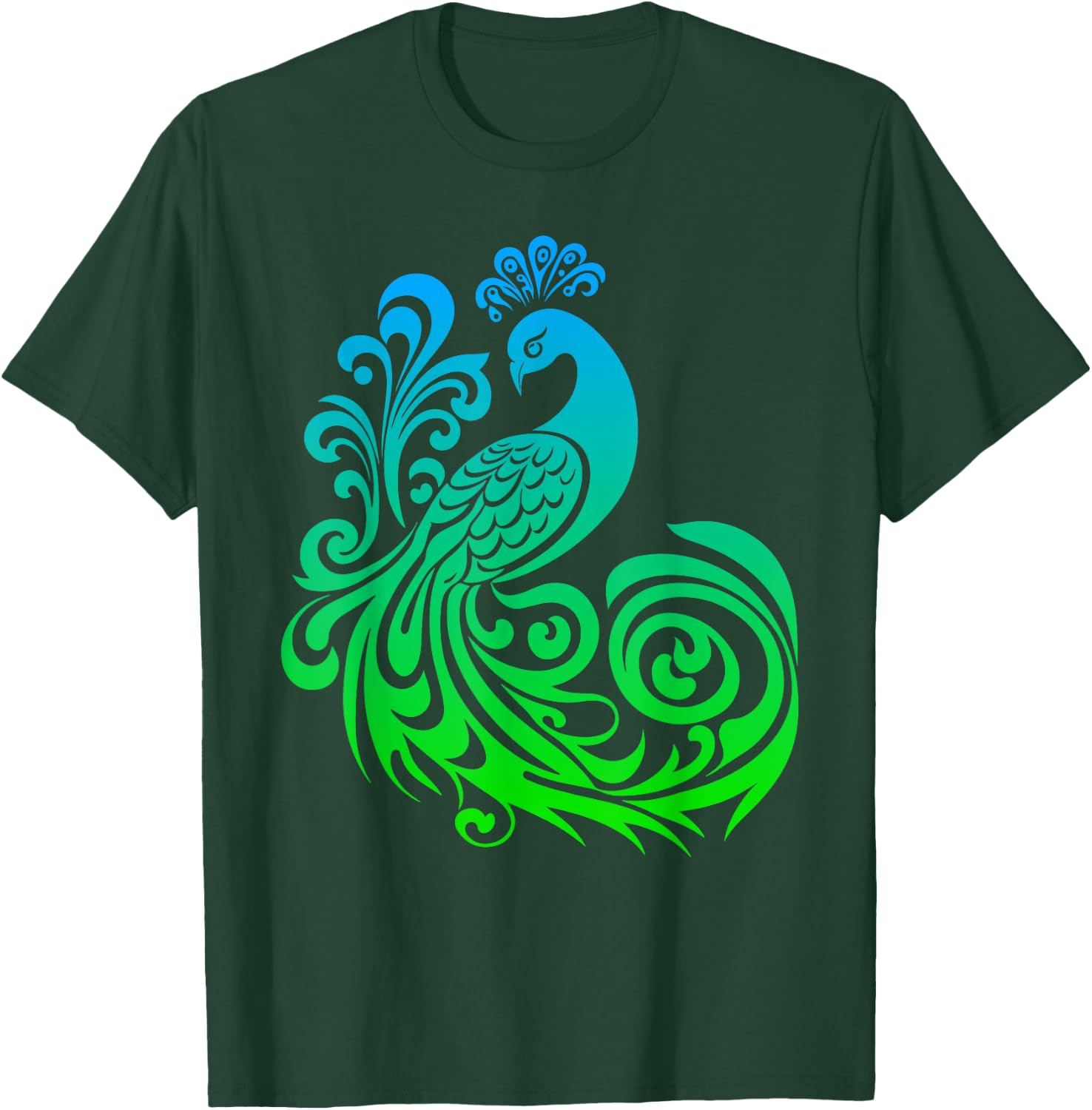Beautiful Peacock T-Shirt - T-Shirt | Forest