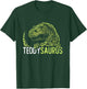 Teddy Saurus Personalised Name Dinosaur T-Rex T-Shirt - T-Shirt | Forest