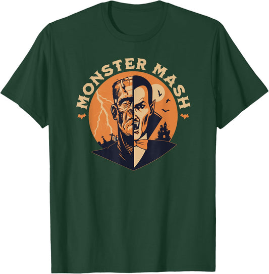 Vintage Horrorfest Halloween Movie Monster Horror Mash Retro T-Shirt - T-Shirt | Forest
