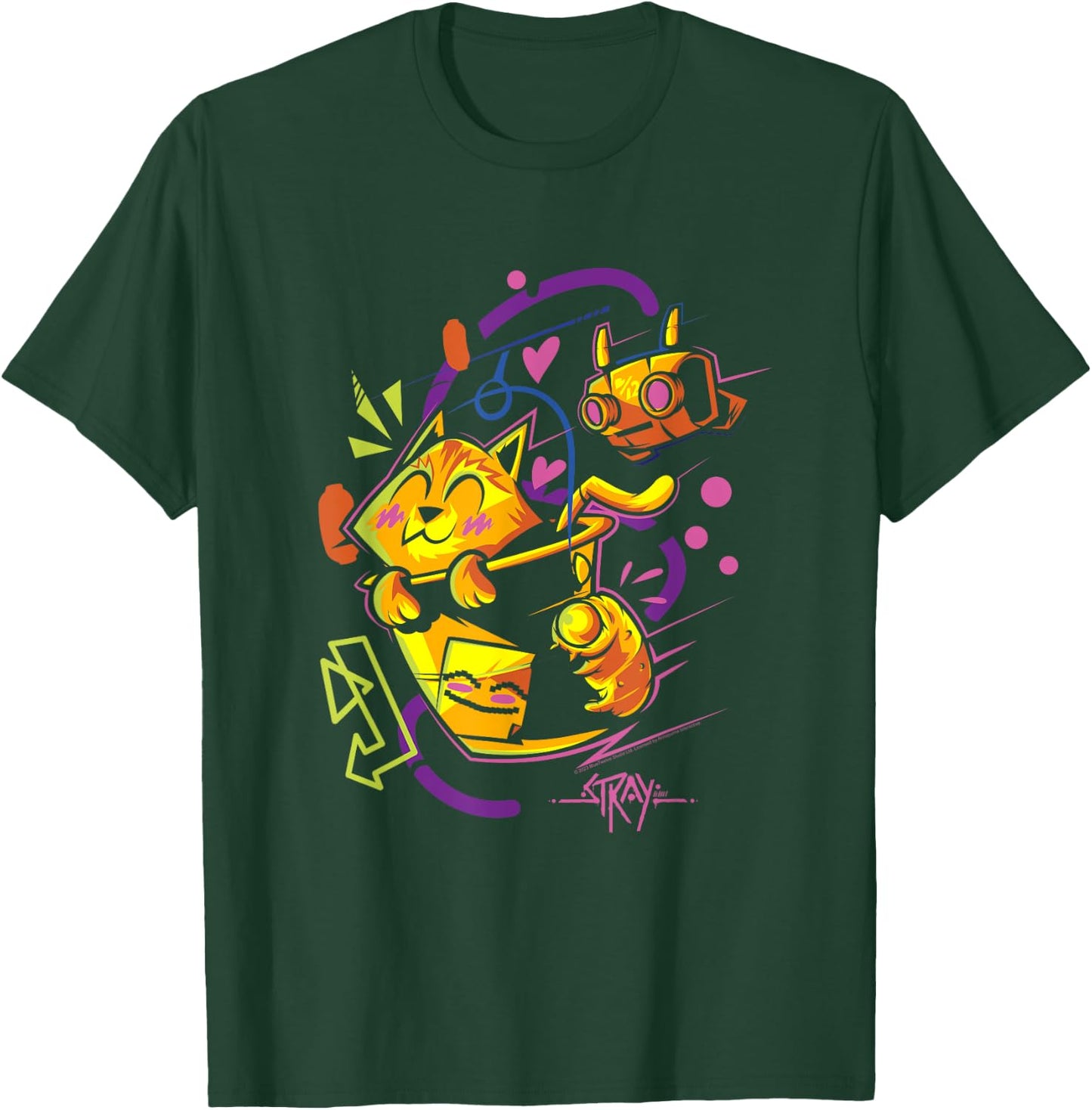 Stray Cat and B-12 Adventure T-Shirt - T-Shirt | Forest