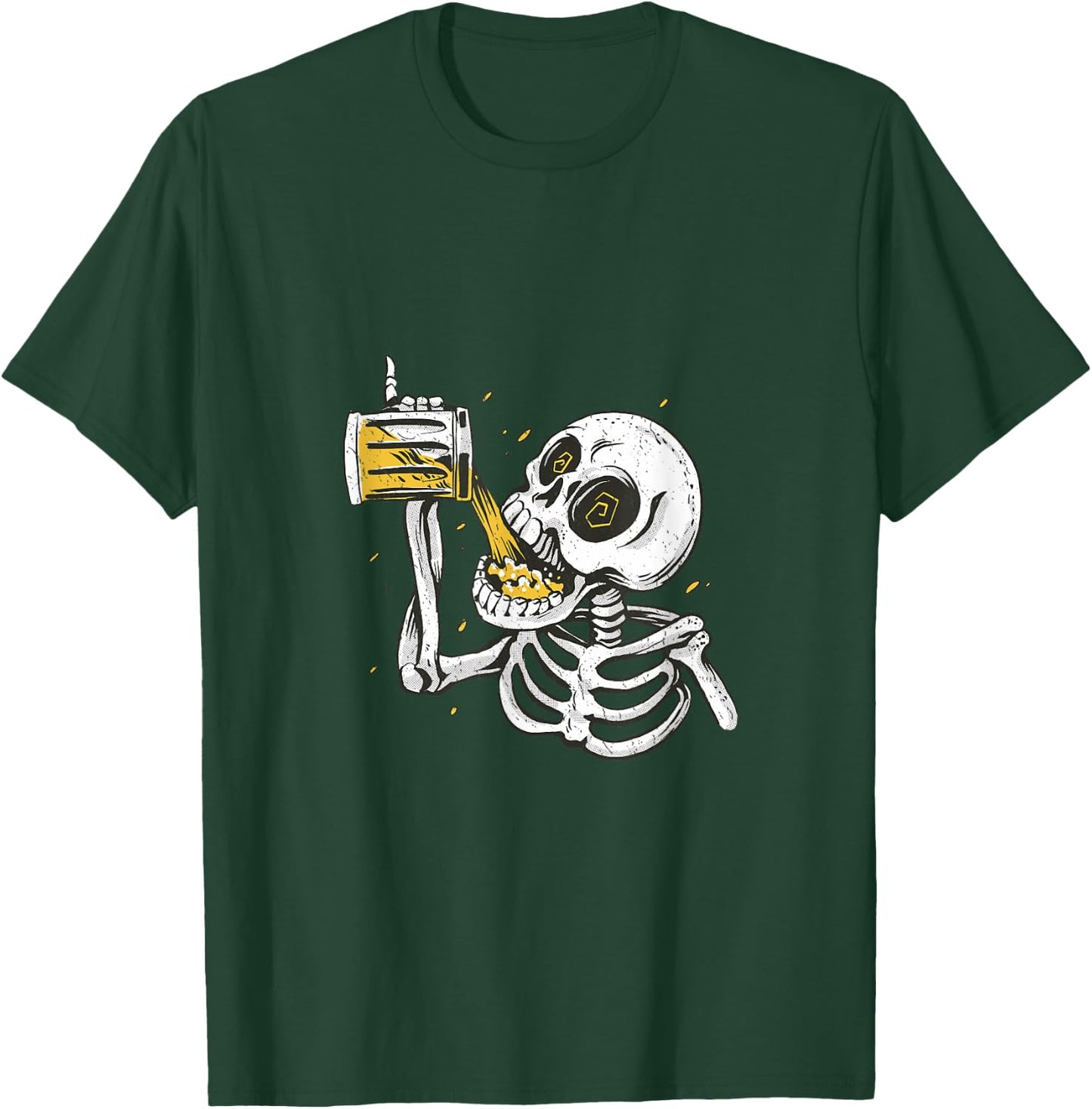 Pinky Up Skeleton Drinking Stein of Beer Octoberfest Design T-Shirt - T-Shirt | Forest