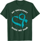 Ovarian Cancer Awareness Oncologist Does My Hair Teal Ribbon T-Shirt - T-Shirt | Forest