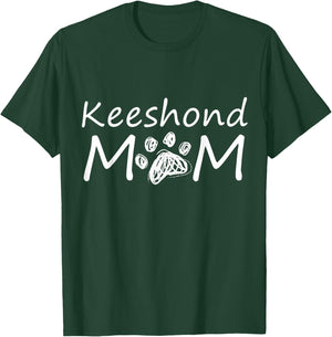 Keeshond Mom Puppy Owner Dog Breed Mommy Mother Mama T-Shirt - T-Shirt | Forest
