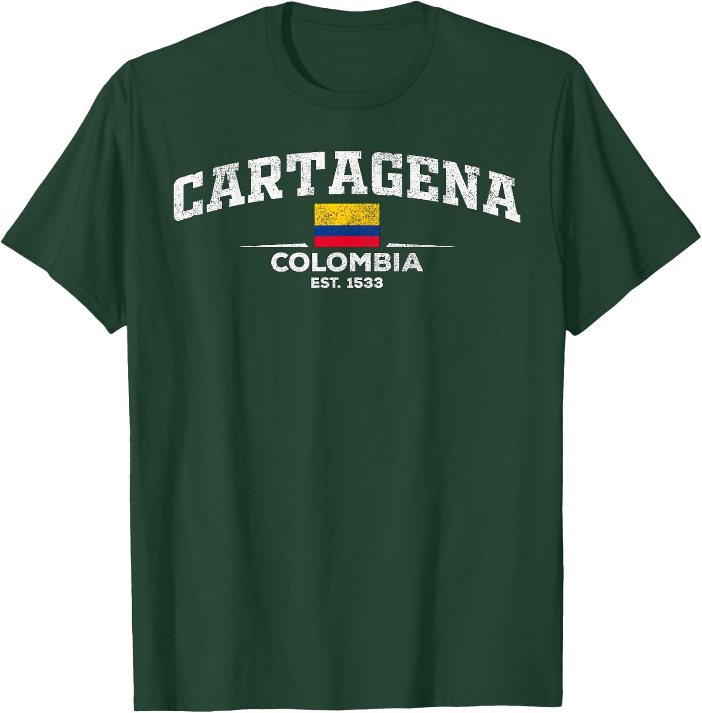 Cartagena Colombia Designs -Adults & Kids Black Short Sleeve - Small - Carlos Sainz Letter Print T-Shirt - T-Shirt | Forest