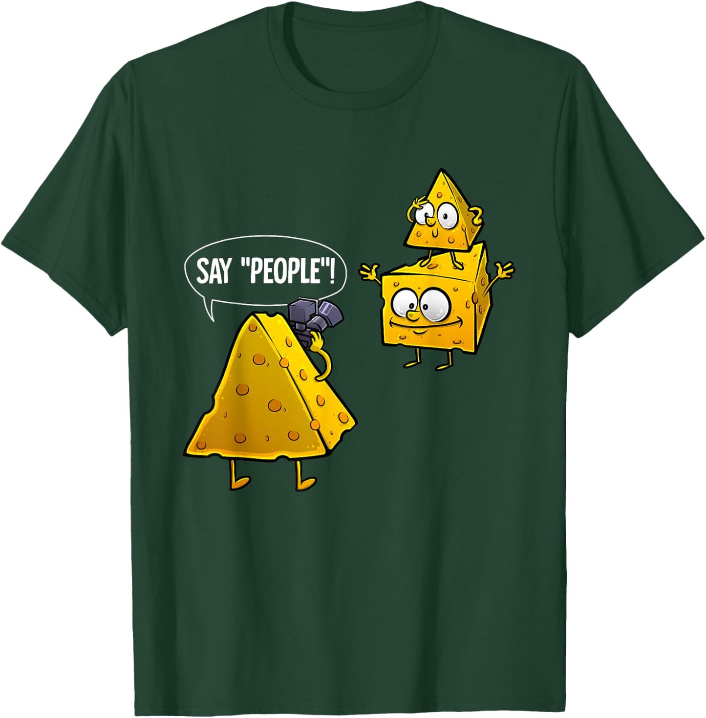 Cool Photography Gift Men Women Cheese Photographer Lovers Small T-Shirt - T-Shirt | Forest