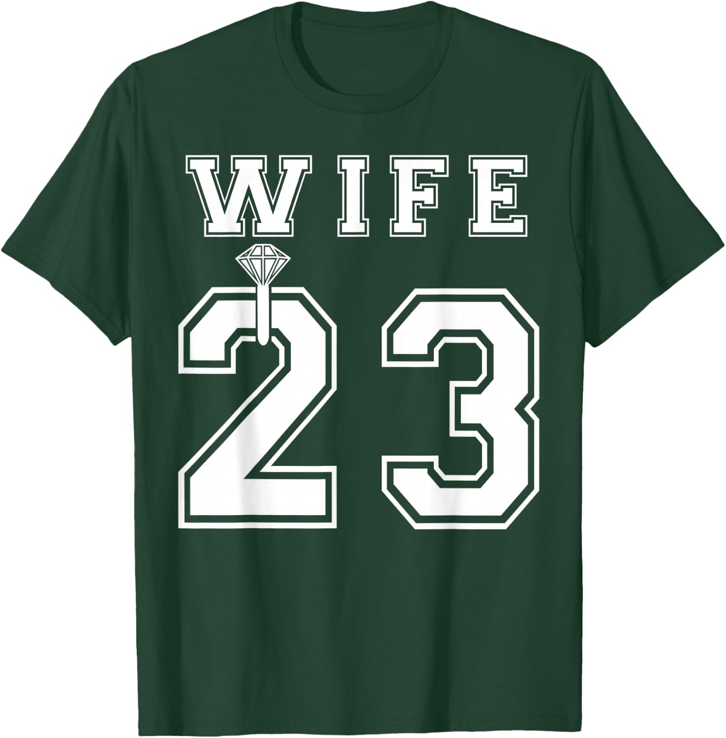 Wife Husband Matching 2023 Engagement Party Honeymoon T-Shirt - T-Shirt | Forest
