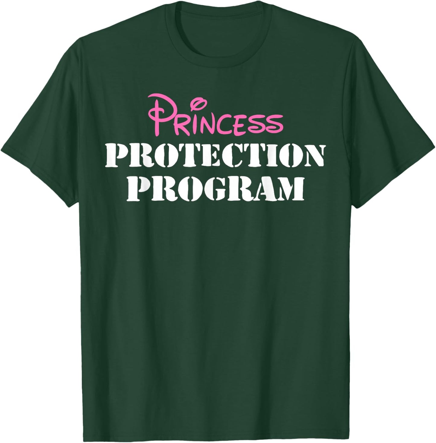 Halloween Dad Mom Daughter Adult Costume, Princess Security T-Shirt - T-Shirt | Forest