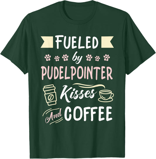Hunting Dog Pudelpointer Mom Coffee Lover T-Shirt - T-Shirt | Forest