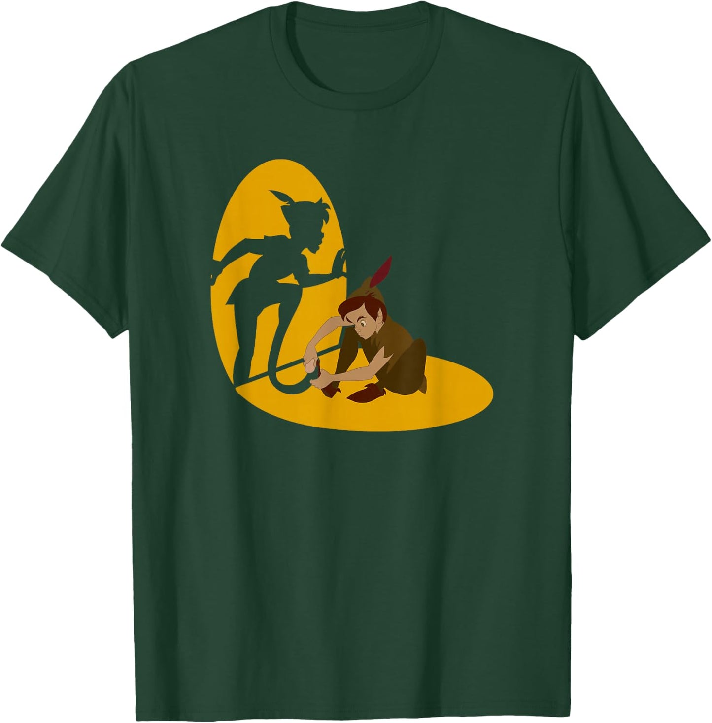 Disney Peter Pan Shadow Spotlight Poster T-Shirt - T-Shirt | Forest