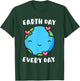 Earth Day Every Day Heart Love Globe Save the Planet T-Shirt - T-Shirt | Forest