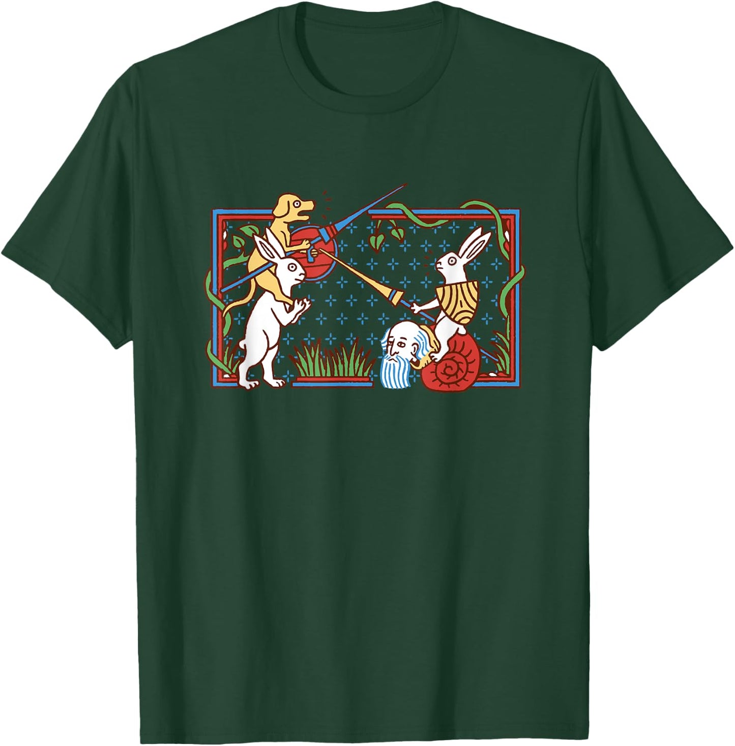 Rabbit Knight of Coconut Medieval Ages T-Shirt - T-Shirt | Forest