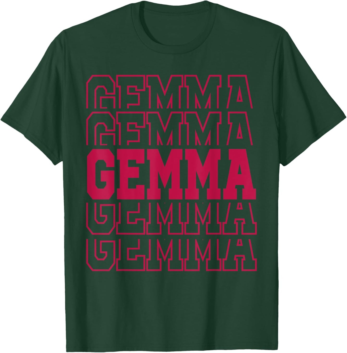 Cute Personalized Gemma Birthday Matching Family T-Shirt - T-Shirt | Forest