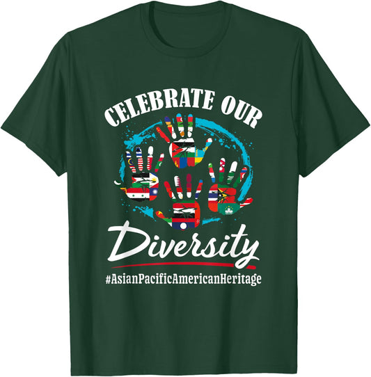 Diversity Asian American Pacific Islander Heritage Month T-Shirt - T-Shirt | Forest