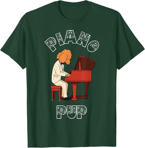 Goldendoodle Piano Paws Funny Dog Music T-Shirt - T-Shirt | Forest