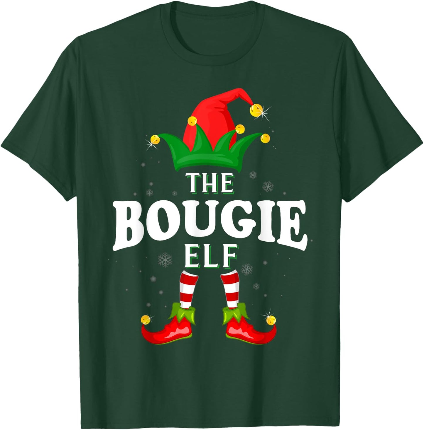 Xmas Bougie Elf Family Matching Christmas Pajama T-Shirt - T-Shirt | Forest