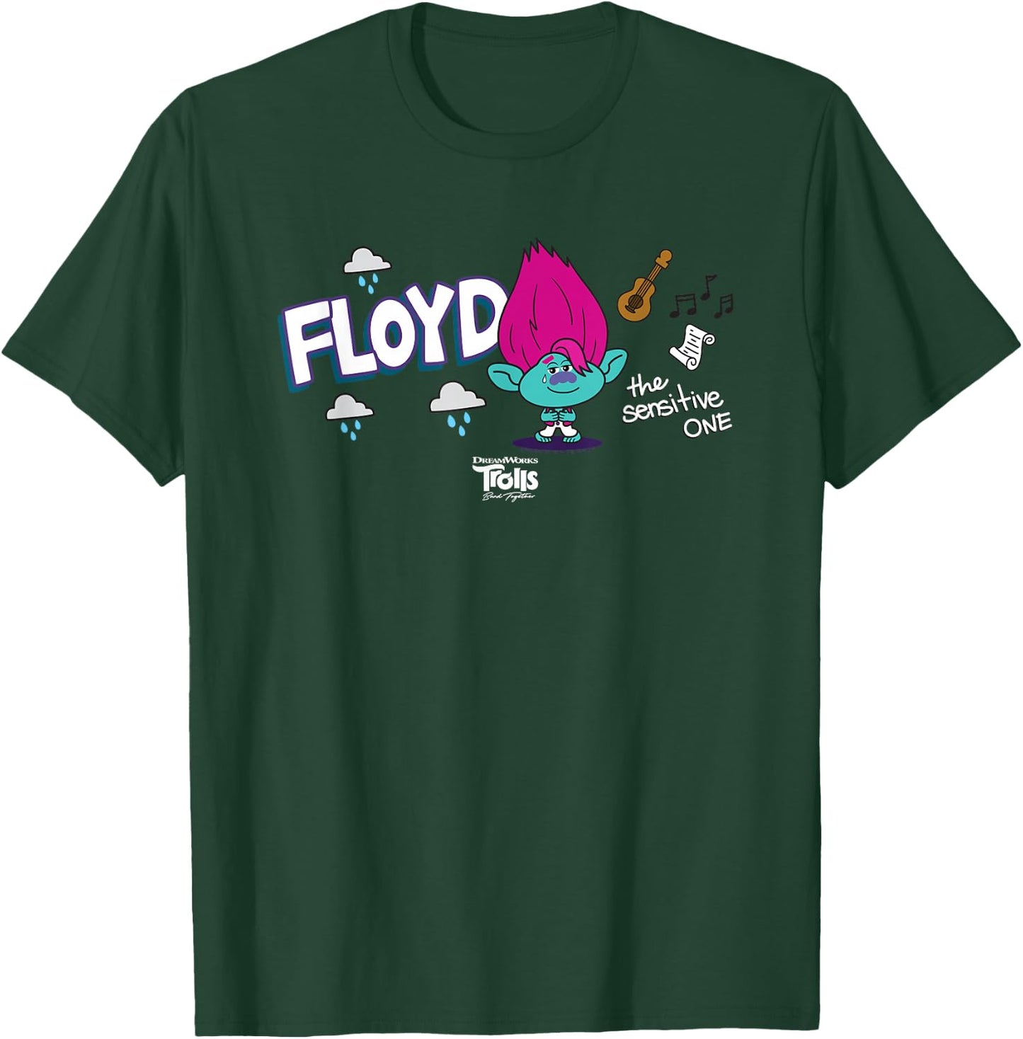 DreamWorks Trolls Band Together BroZone Floyd T-Shirt - T-Shirt | Forest