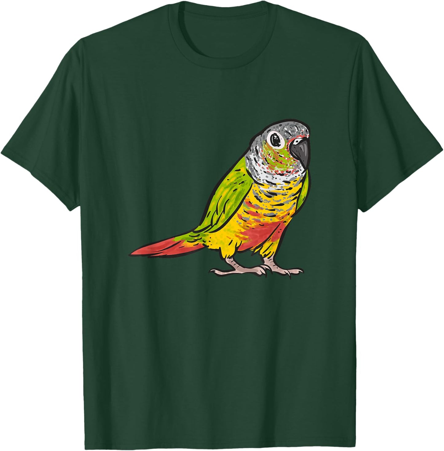 Green Cheek Conure Parrot Bird Conure T-Shirt - T-Shirt | Forest