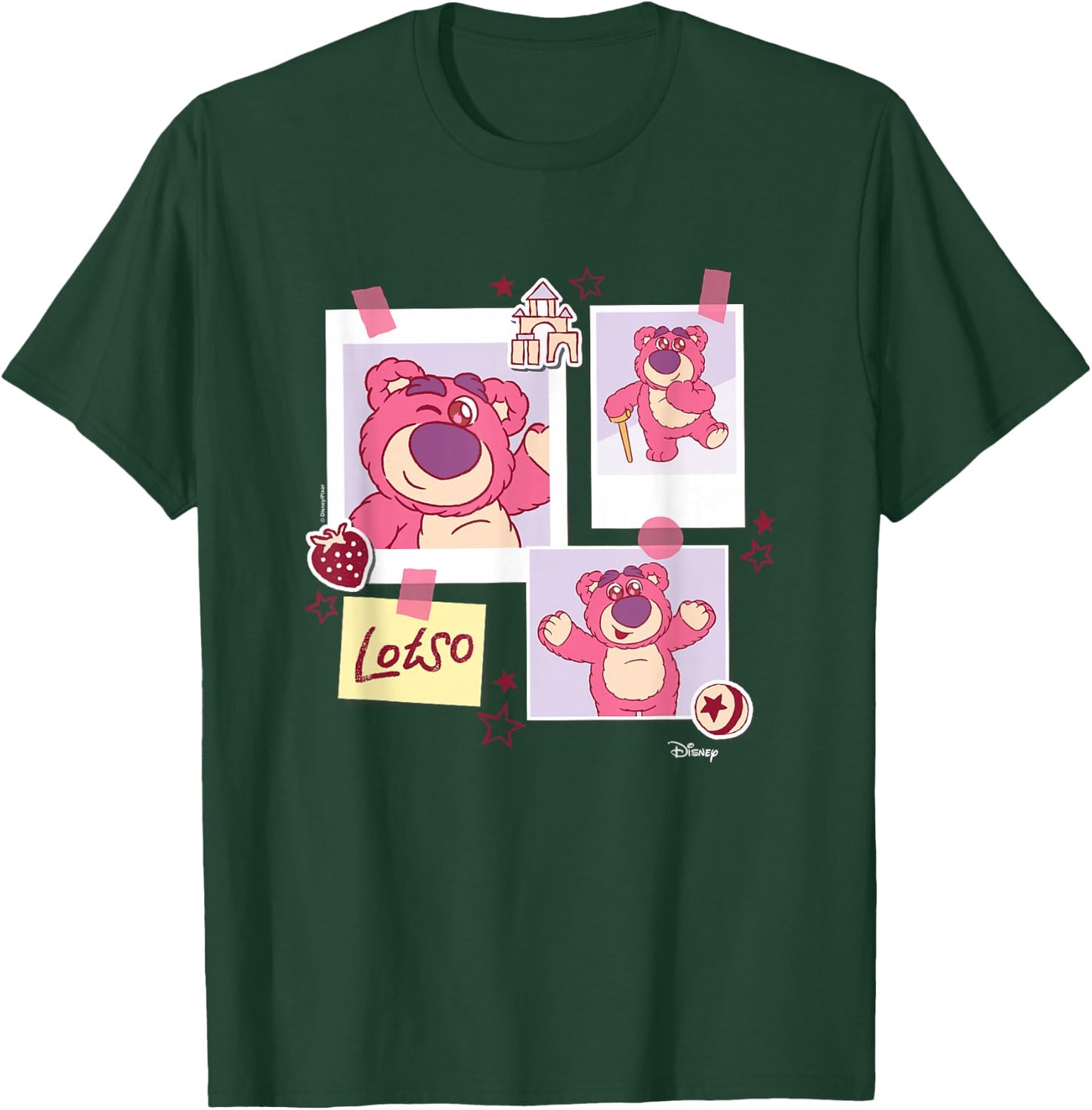 Toy Story - Lotso Grid T-Shirt - T-Shirt | Forest