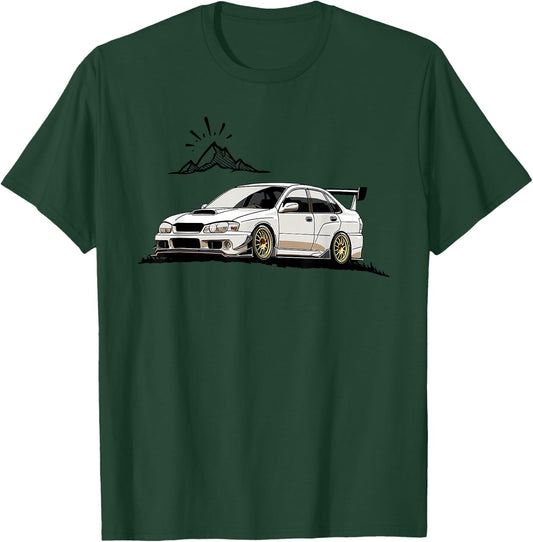 JDM Rally Racer Japanese Modified Race Car T-Shirt - T-Shirt | Forest