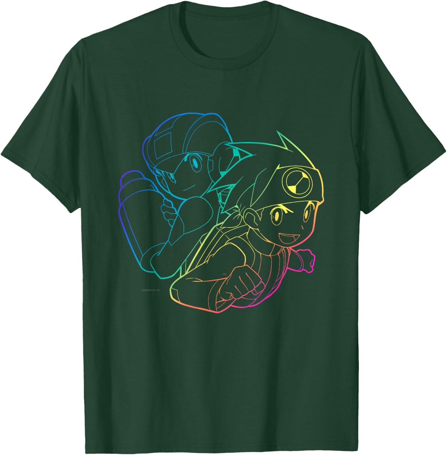 Mega Man Battle Network Gaming Design T-Shirt - T-Shirt | Forest