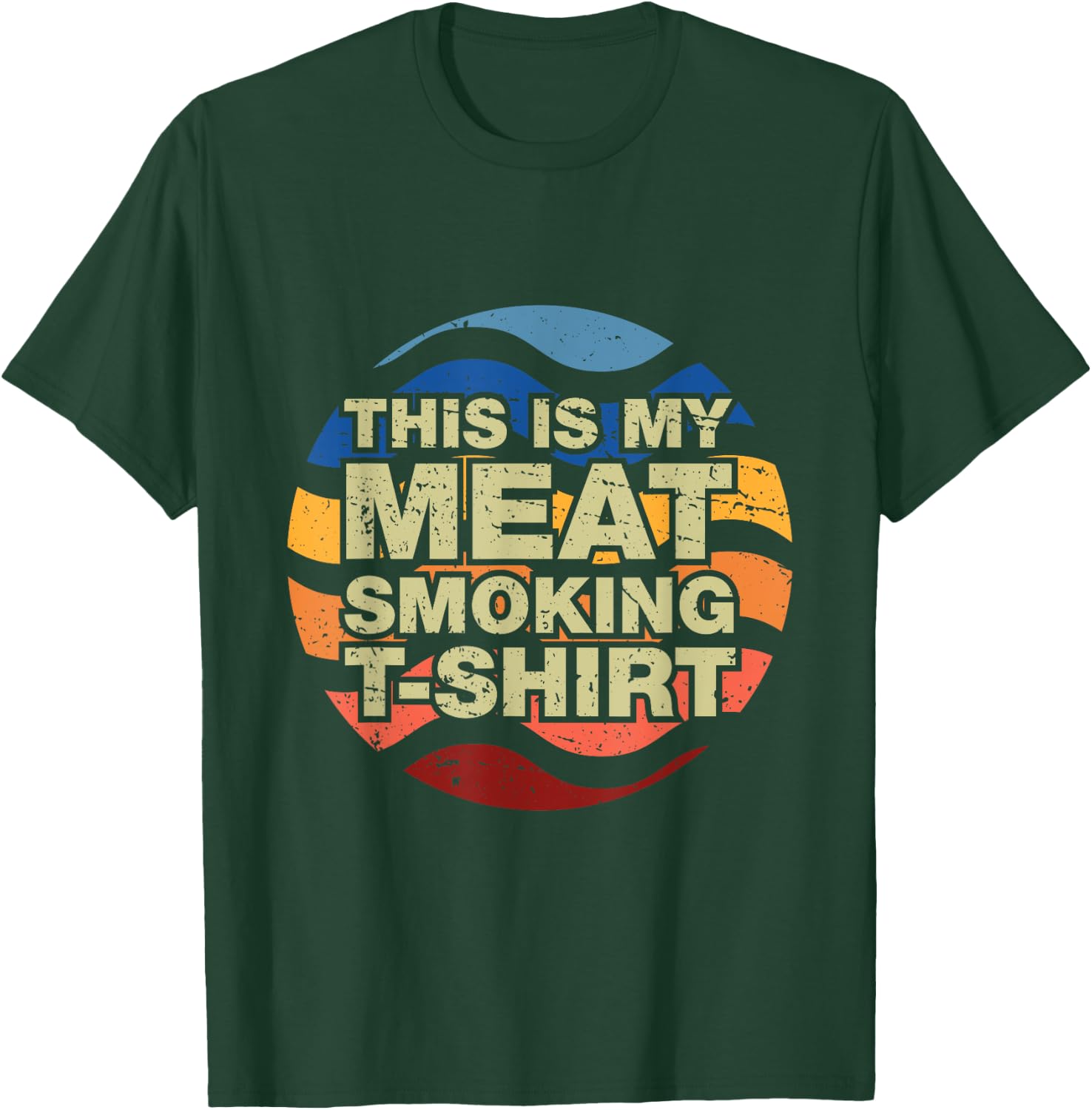 BBQ Grill Retro, Smoker Accessories Gifts Barbecue T-Shirt - T-Shirt | Forest
