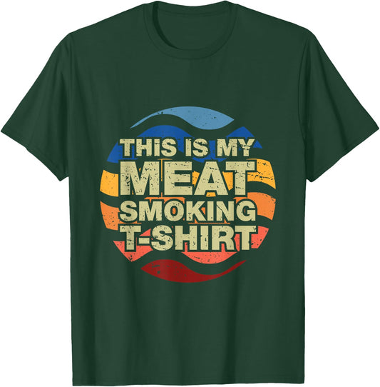 BBQ Grill Retro, Smoker Accessories Gifts Barbecue T-Shirt - T-Shirt | Forest