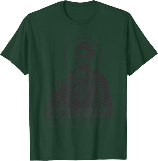 Catholicism St. Damian Jesus Catholic Christian Saint T-Shirt - T-Shirt | Forest
