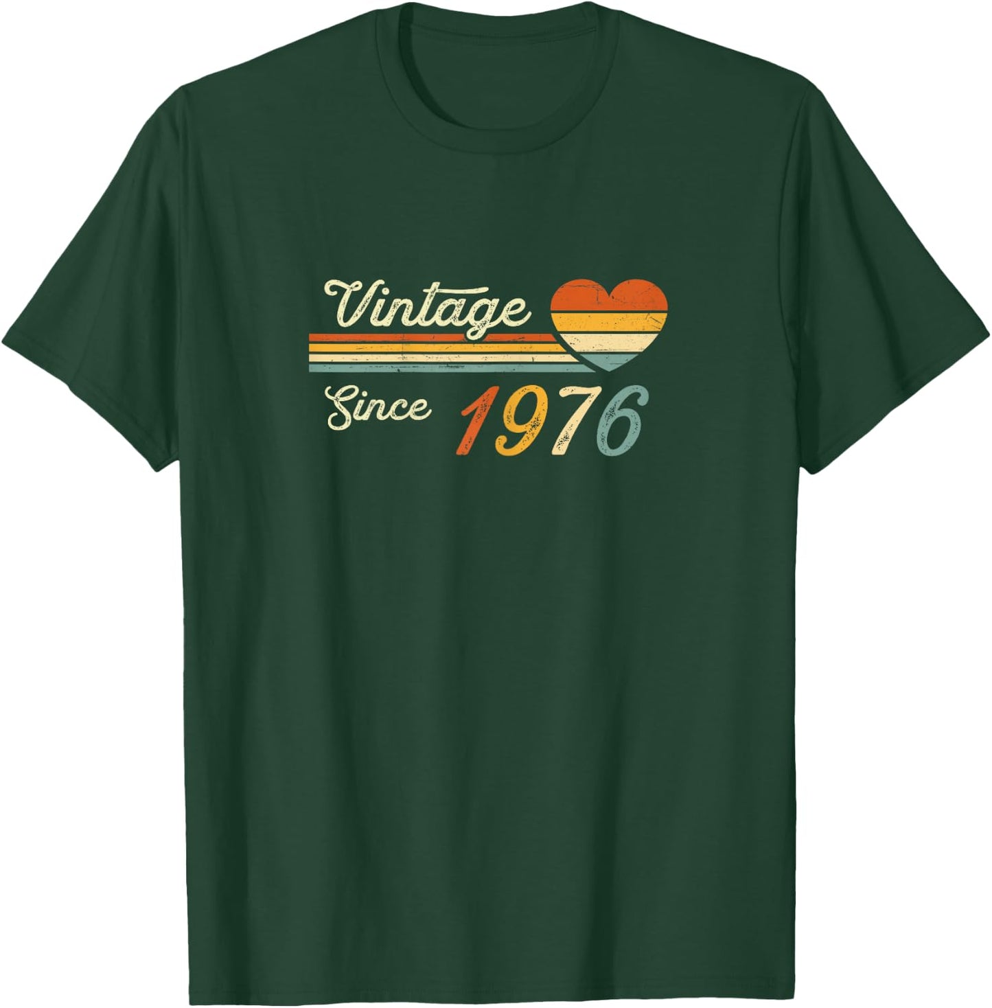 Vintage Born in 1976 Birthday Ladies T-Shirt - T-Shirt | Forest