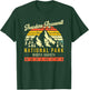 Theodore Roosevelt Vintage Retro North Dakota National Park T-Shirt - T-Shirt | Forest