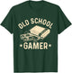 Old School Gamer - Vintage Gaming Video Games Controller T-Shirt - T-Shirt | Forest