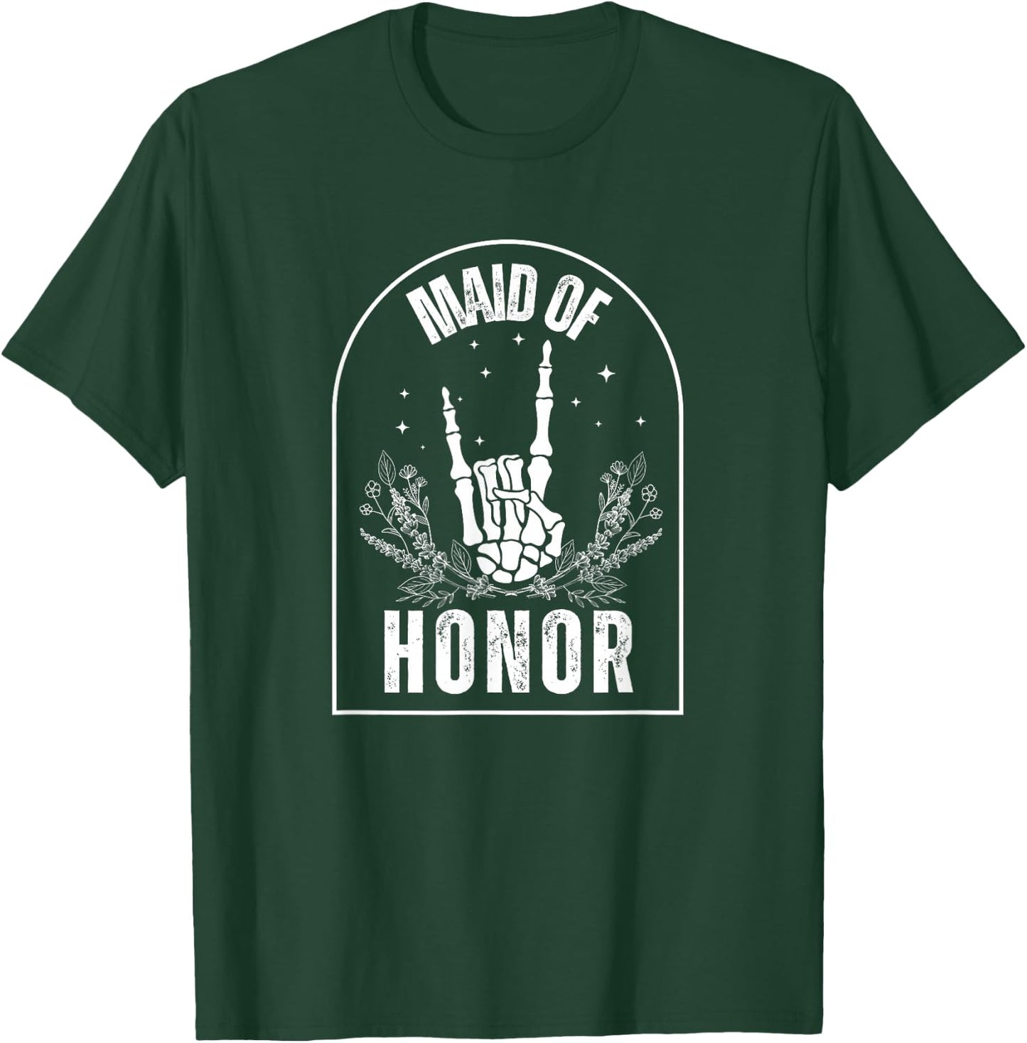 Maid of Honor, Wedding, Brial, Fun, Rock Style T-Shirt - T-Shirt | Forest