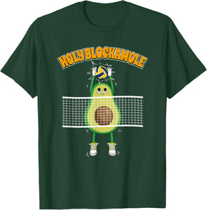 Holy Blockamole Avocado Volleyball Blocker T-Shirt - T-Shirt | Forest