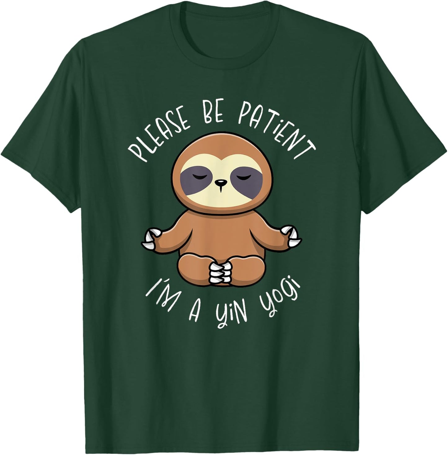 Cute Sloth Yin Yoga Design for Yogis T-Shirt - T-Shirt | Forest