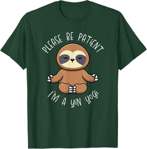 Cute Sloth Yin Yoga Design for Yogis T-Shirt - T-Shirt | Forest