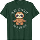 Cute Sloth Yin Yoga Design for Yogis T-Shirt - T-Shirt | Forest