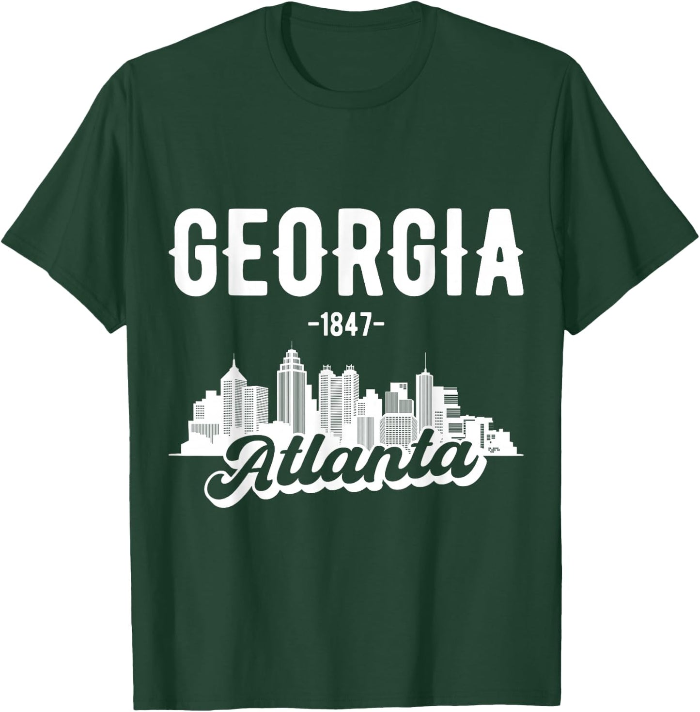 Atlanta Georgia Skyline T-Shirt - T-Shirt | Forest