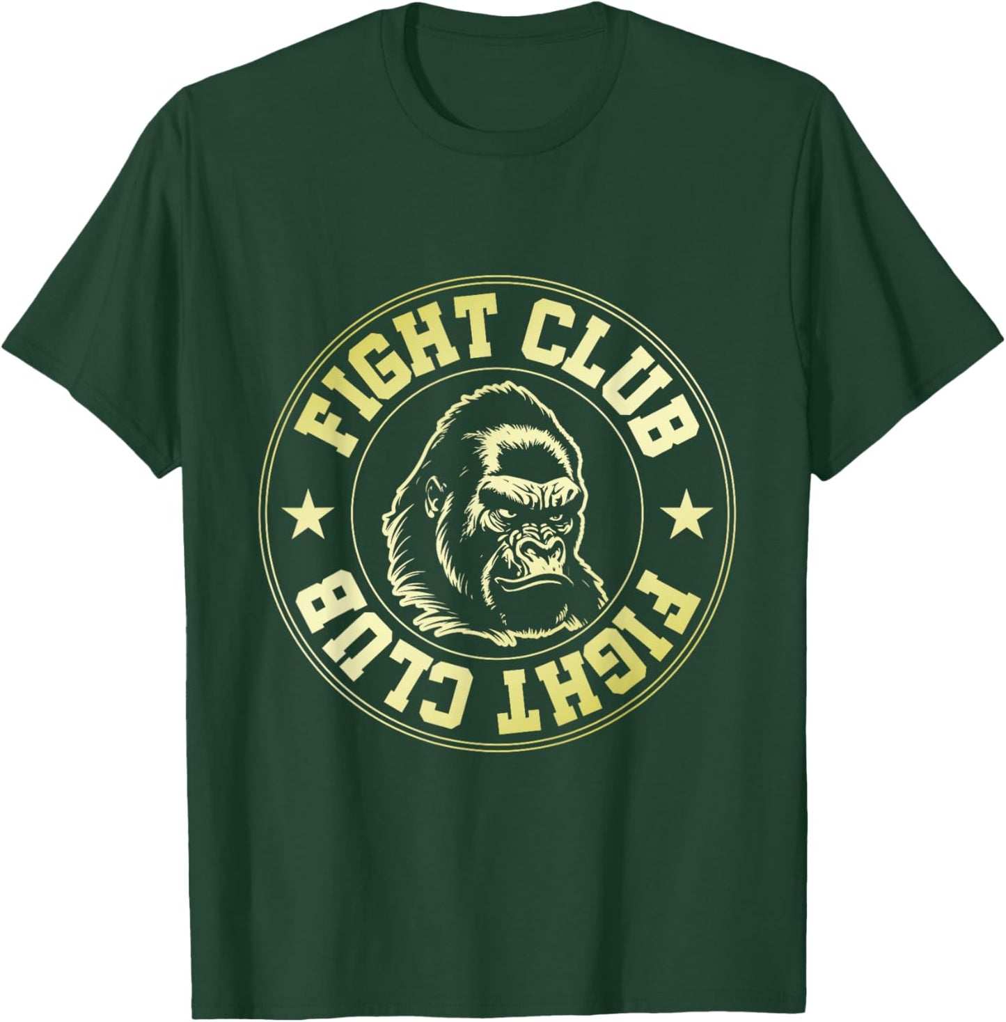 Gorilla Fight Club | Workout Gym Boxing MMA Fighter T-Shirt - T-Shirt | Forest