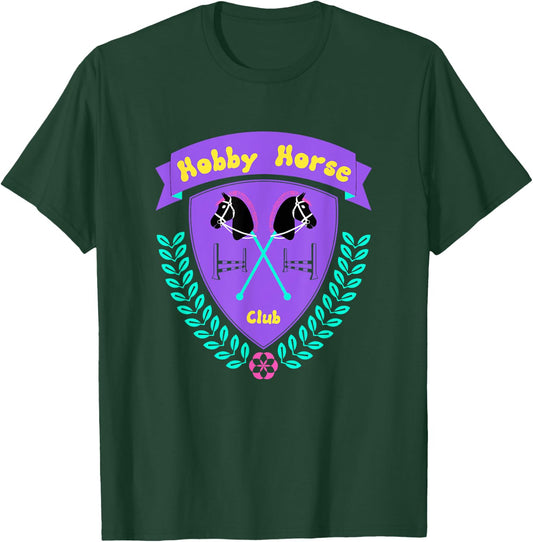 Hobby Horse Club Accessories with Horse and Jumping Obstacle T-Shirt - T-Shirt | Forest