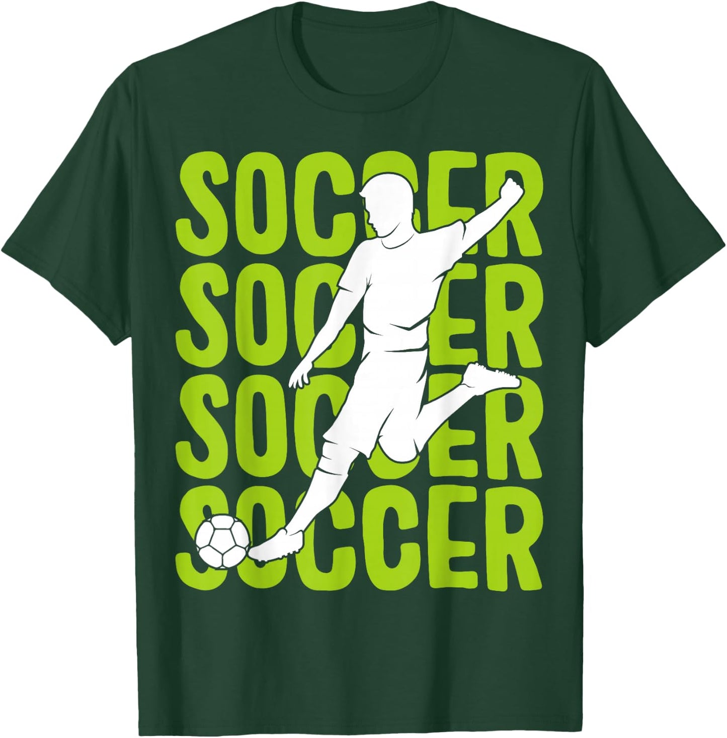 Soccer Boys Men Kids T-Shirt - T-Shirt | Forest